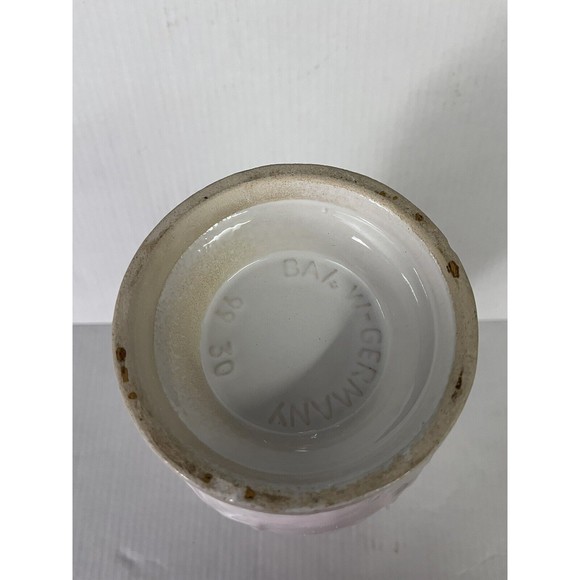 Bay W. Germany Vintage White Floral Ceramic Pitcher 12" - Picture 5 of 5